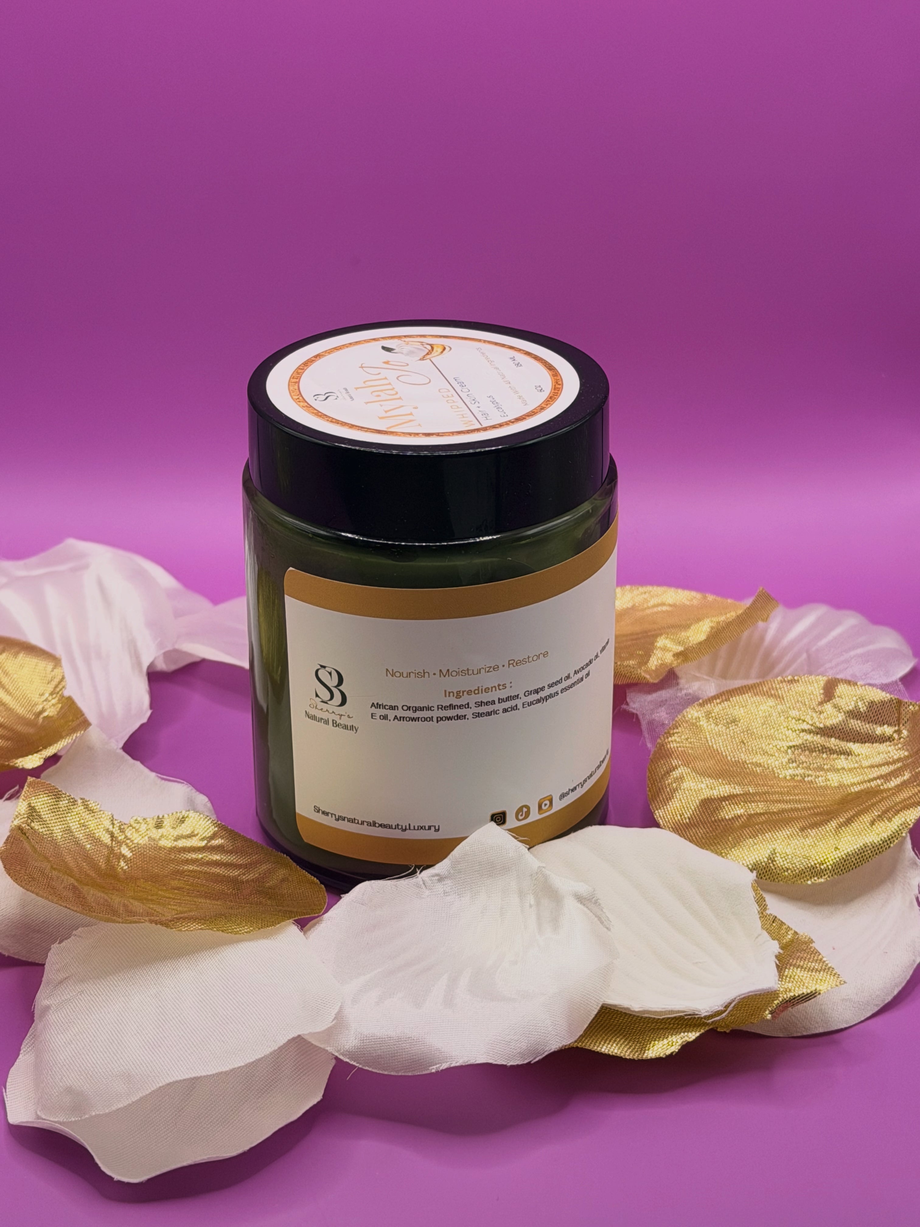 Mylah-Jo Whipped Organic Hair +Body Butter (Eucalyptus)