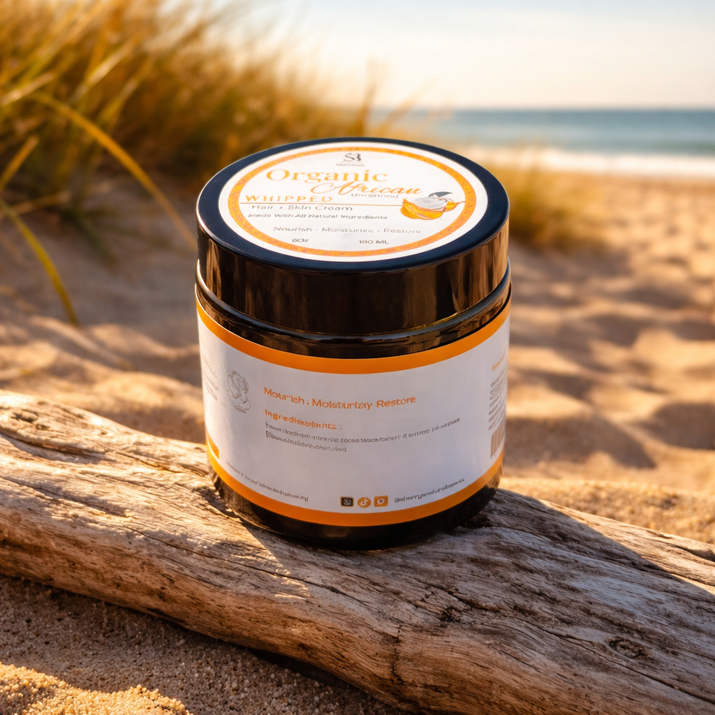 Organic Whipped African Shea Butter Hair + Body Butter