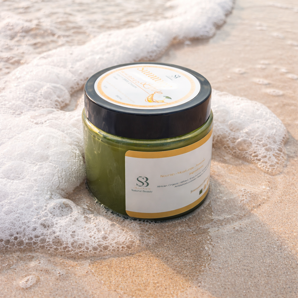 Summer-Love Whipped Organic Hair+ Body Butter (Rose)