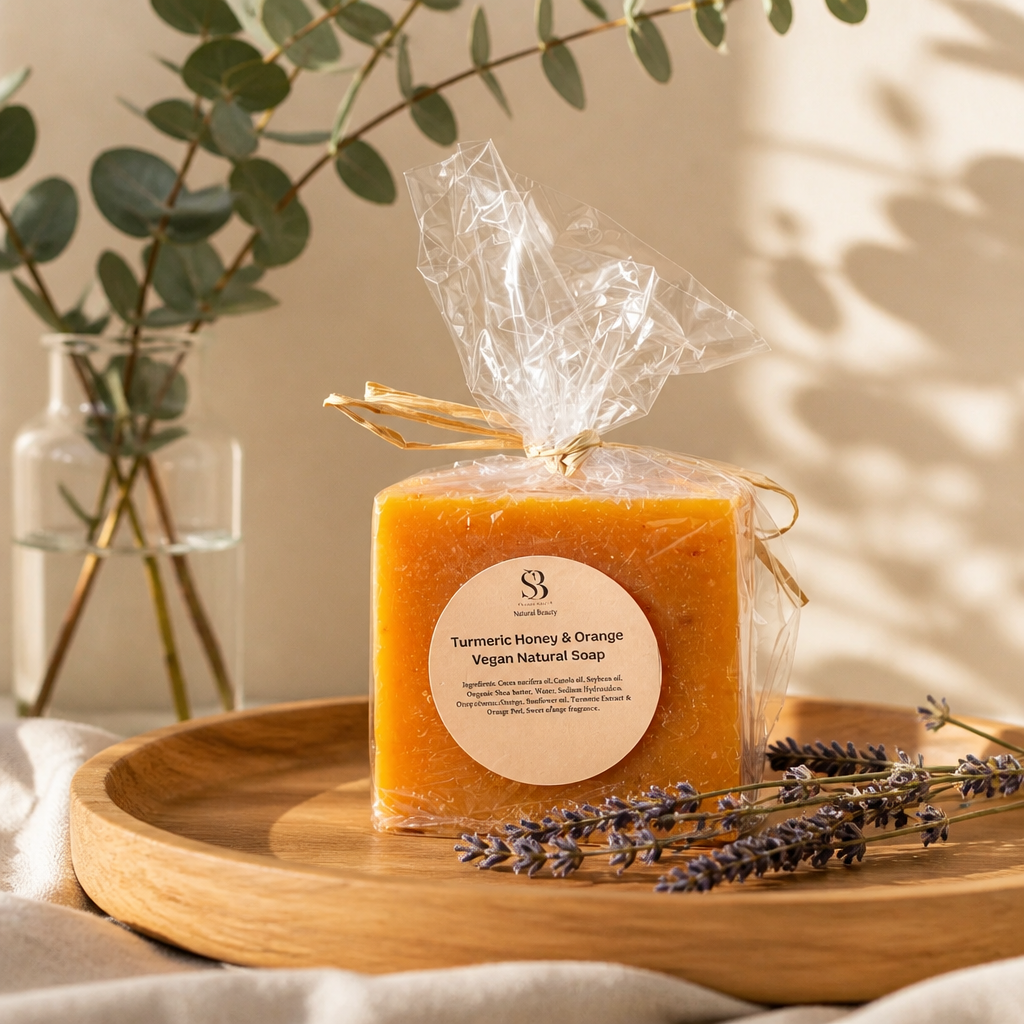 Turmeric Honey Orange Vegan Soap